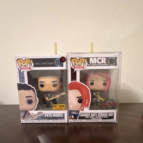 Funko Pop! Rocks Pete Wentz & Gerard Way Hot Topic Exclusive Vinyl Figures