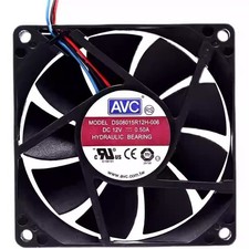 AVC DS08015R12H-006 8015 DC12V 0.50A 8CM 3-Wire Cooling Fan
