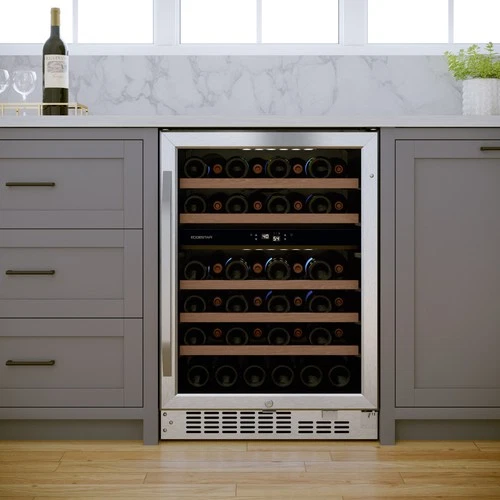EdgeStar CWR462DZ 24"W 46 Bottle Built-In Dual Zone Wine Cooler - Stainless - Picture 2 of 12
