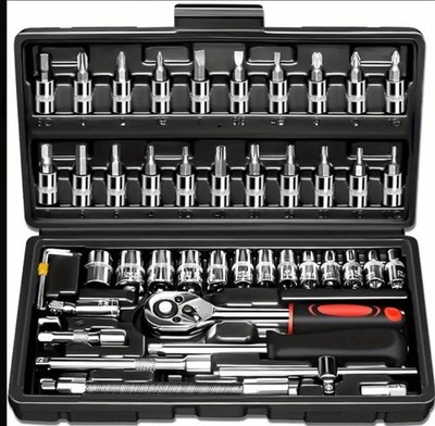 46pcs Professional Car Repair Tool Set - Quality Tool Set For Car, Bike