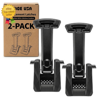Replacement Cooler Latches Compatible with Lifetime Coolers, Improved Rubber and