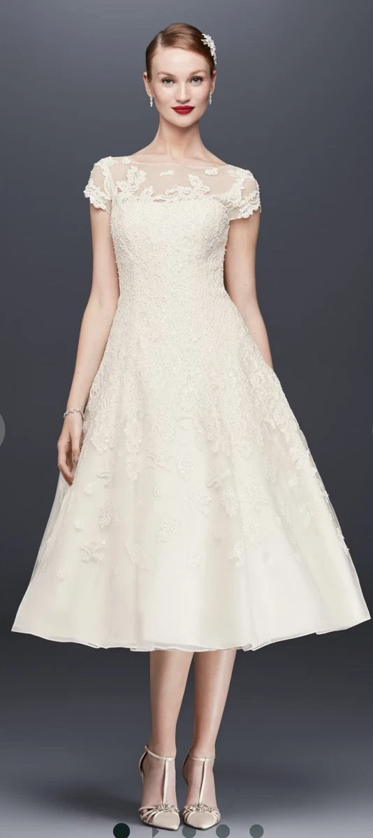 Oleg Cassini Regular Size Cap Sleeve Wedding Dresses for sale | eBay