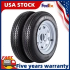 Trailer Tires on Rim 4.80-12 4.80x12 480-12 4.80-12 W/12'' Rims 4 Lug 6PR 4'' US