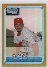 2006 Bowman Chrome Prospects Gold Refractor 35/50 Yoel Hernandez #BC209 3c7