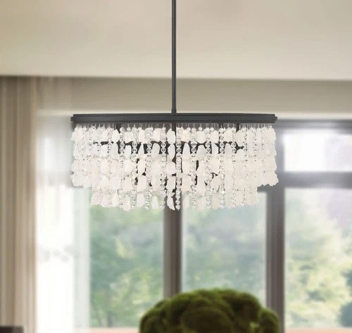 Minka Lavery 6705 Shimmering Elegance 5 Light 28"W Crystal - Sand Coal - Picture 6 of 12