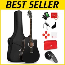 41" Acoustic Guitar Bundle with Gig Bag & Accessories