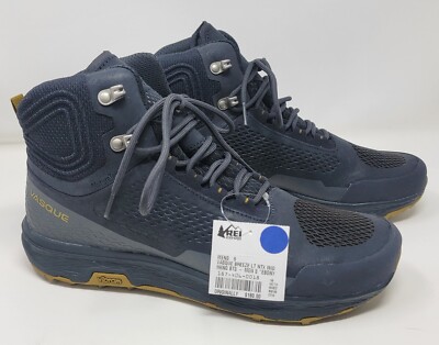Vasque Breeze LT NTX Mid WATERPROOF Ebony Hiking Shoe Boot sz 9 7446 Vibram Sole
