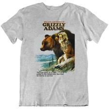 Bear The Life And Times Of Grizzly Adams Movie Retro T Shirt Tee Gift New