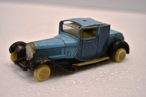 Vintage Latta Giocattolo Auto Pressofuso a Trazione Blu Miniatura IN Cina Model - Foto 9 di 13