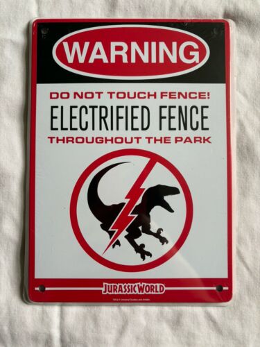 Loot Crate Jurassic World Warning Metal Sign - 第 1/2 張圖片