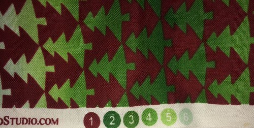 Winter Medley Maywood Studio Fabric #7842 Red Green Christmas Tree 2 yd 100% Cot - Picture 5 of 5