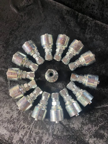 FJ16J-06-06 3/8" TO 3/8" HIGH PRESSURE HYDRAULIC FITTING INTERTRACO BRAND QTY. 5