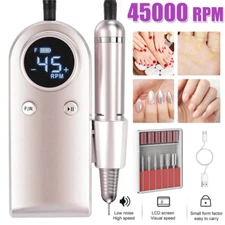 PROFESSIONAL ELECTRIC NAIL FILE DRILL Manicure Tool Pedicure Machine Set kit US