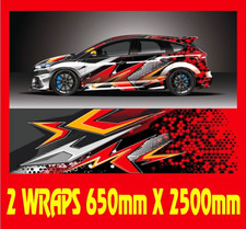 Motorsport Autograss race printed vinyl vehicle wrap 650mm x 2500mm (TYPE 8)