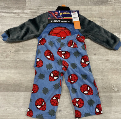 Marvel SpiderMan Boys' 2-Piece Pajama Set(Red-Blue-Grey 2T)NWT