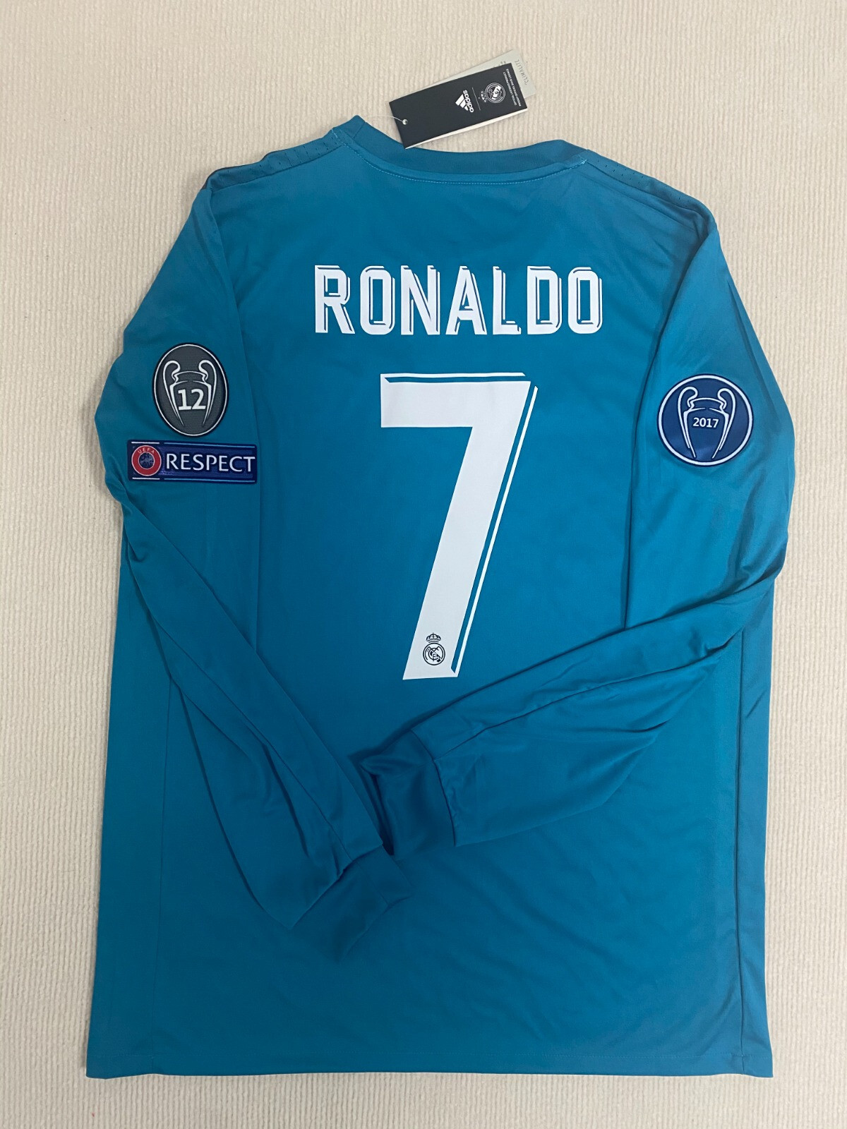 2017-18 Real MADRID Home L/S No.7 RONALDO UCL 2018 UEFA Champions