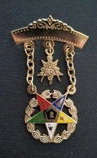 Jewel ..  ORDER OF EASTERN STAR  OES Patron / Past Patron (2)