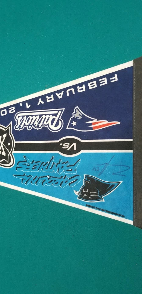 СУПЕРКУБОК XXXVIII ВЫМПЕЛ ПАТРИОТЫ ПРОТИВ ПАНТЕР 2004 автограф - Изображение 4 из 4