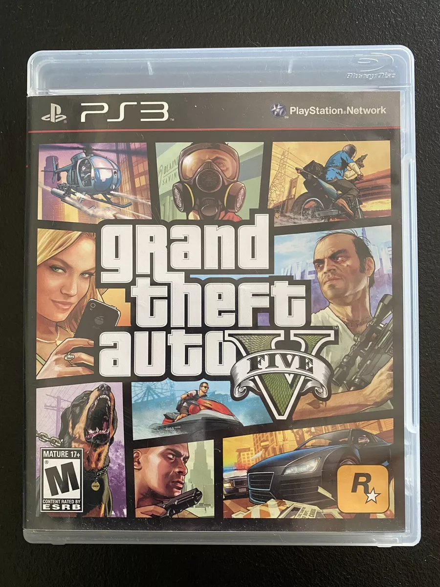 Grand Theft Auto V - GTA 5 - With Map & Manual - Playstation 3