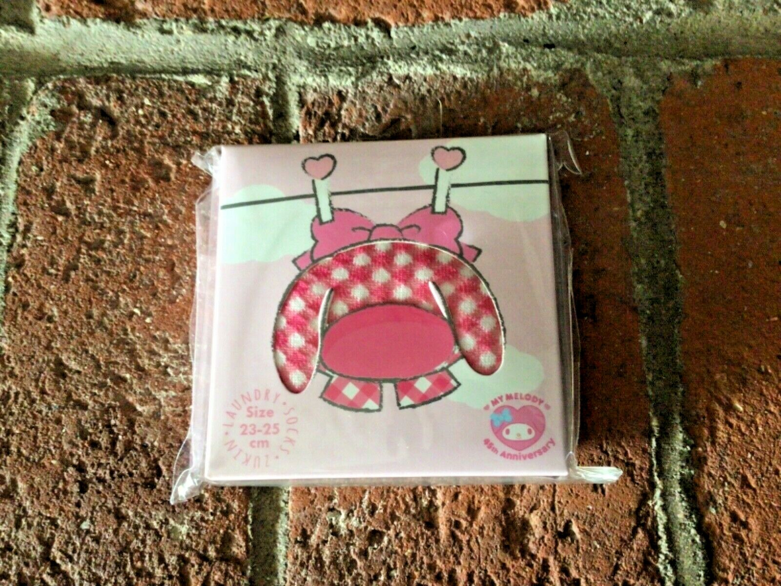 SAOLA NUOVE calze da bucato Sanrio My Melody Zukin punto 23〜25 cm vendute solo in Giappone CARINE!