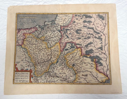 Antique map of Poland / Lithuania - Ortelius - from Theatrum Orb. Ter. 1595  ed. - Picture 1 of 2