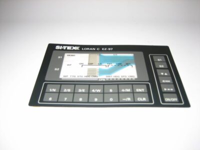 Si-Tex Sitex EZ-97 Loran C Receiver Front Vinyl Keyboard Keypad Overlay Fascia