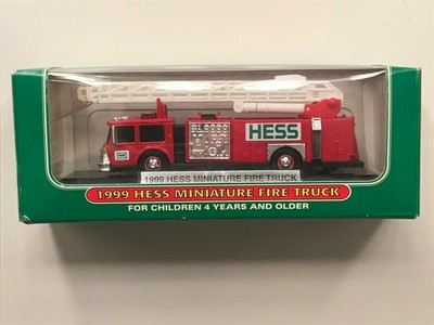 1999 hess miniature fire truck