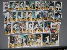 1984 Topps Detroit Tigers Team Set (37) World Champions with Traded Set!