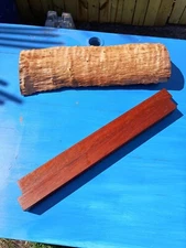 Mahogany Lumber  Red Turning Blanks Square Wood Blanks 19 3/4" x 1 3/8" (2)