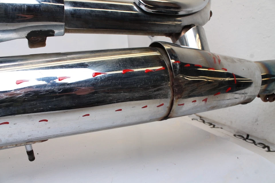 Silenciador 1997 - 2004 Suzuki VZ800 Marauder fabricante de equipamento original 14305-48e51-h01 - arranhões rachaduras - Imagem 3 de 4