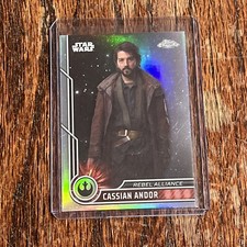2023 CASSIAN ANDOR Topps Star Wars Chrome Refractor 1 Rebel Alliance
