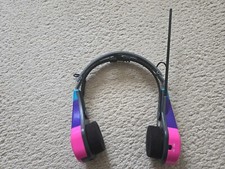 Street Beat AM-FM Sports Radio Headphones Pink Purple  Blue 885