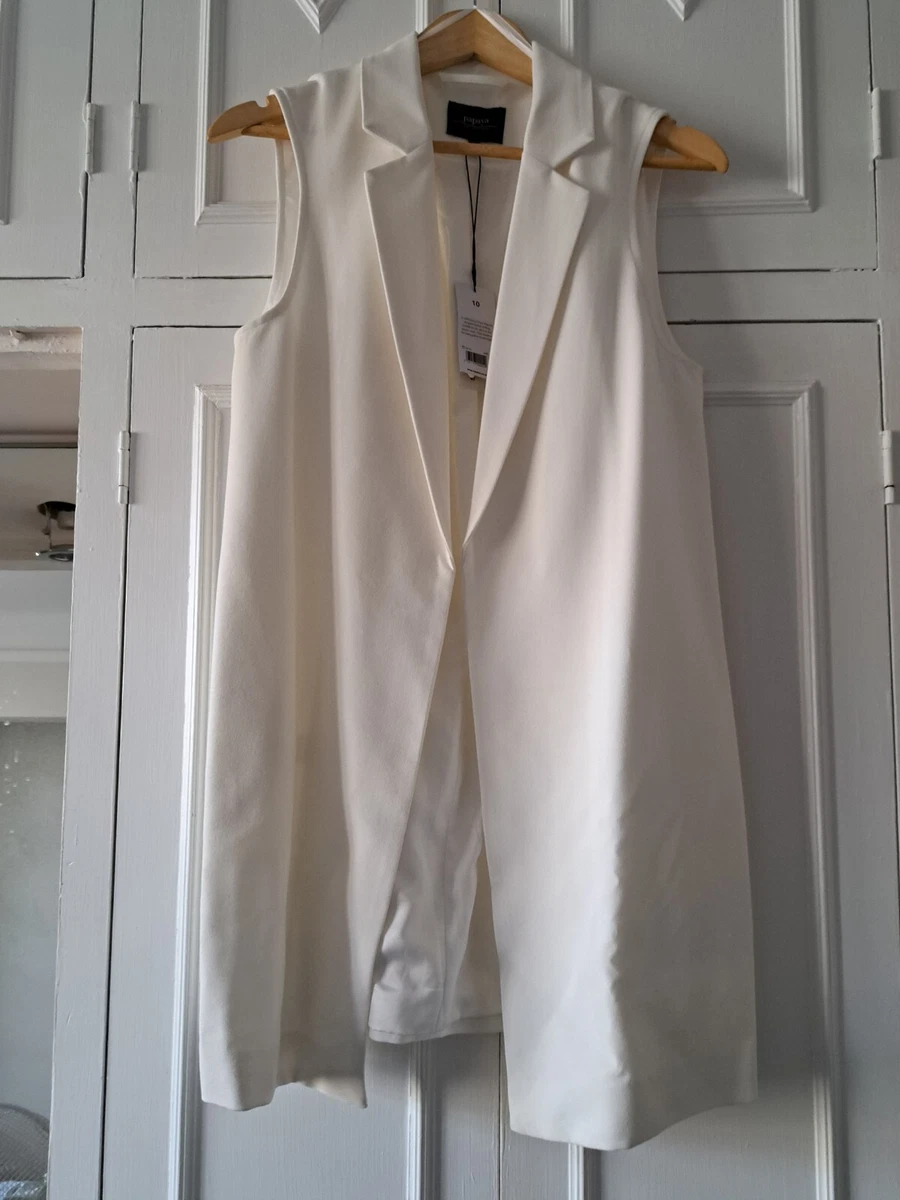 Matalan Women Casual Long White Blazer Size 10 eBay
