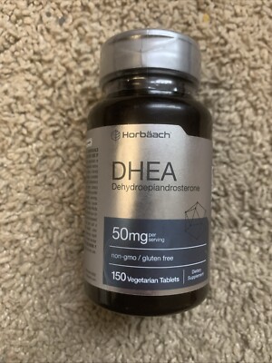 DHEA 50mg | 150 Capsules | Non-GMO, Gluten Free Supplement | by Horbaach