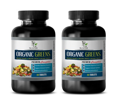 anti inflammatory herbs - ORGANIC GREENS - ginger capsules 2 BOTTLE