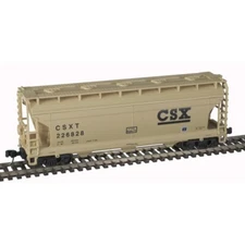 Atlas Trainman N Scale 50 006 115 3560 Covered Hopper CSX (CSXT) #226828 New!