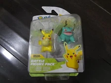 Pokemon Battle Feature Pack Spring Pikachu Bulbasaur Figures New!