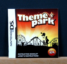 THEME PARK Manual Only Nintendo DS  NTSC-U/C