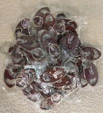 BUD LIGHT FOOTBALL SHAPED BOTTLE OPENER KEYCHAIN NEW LOT OF 50