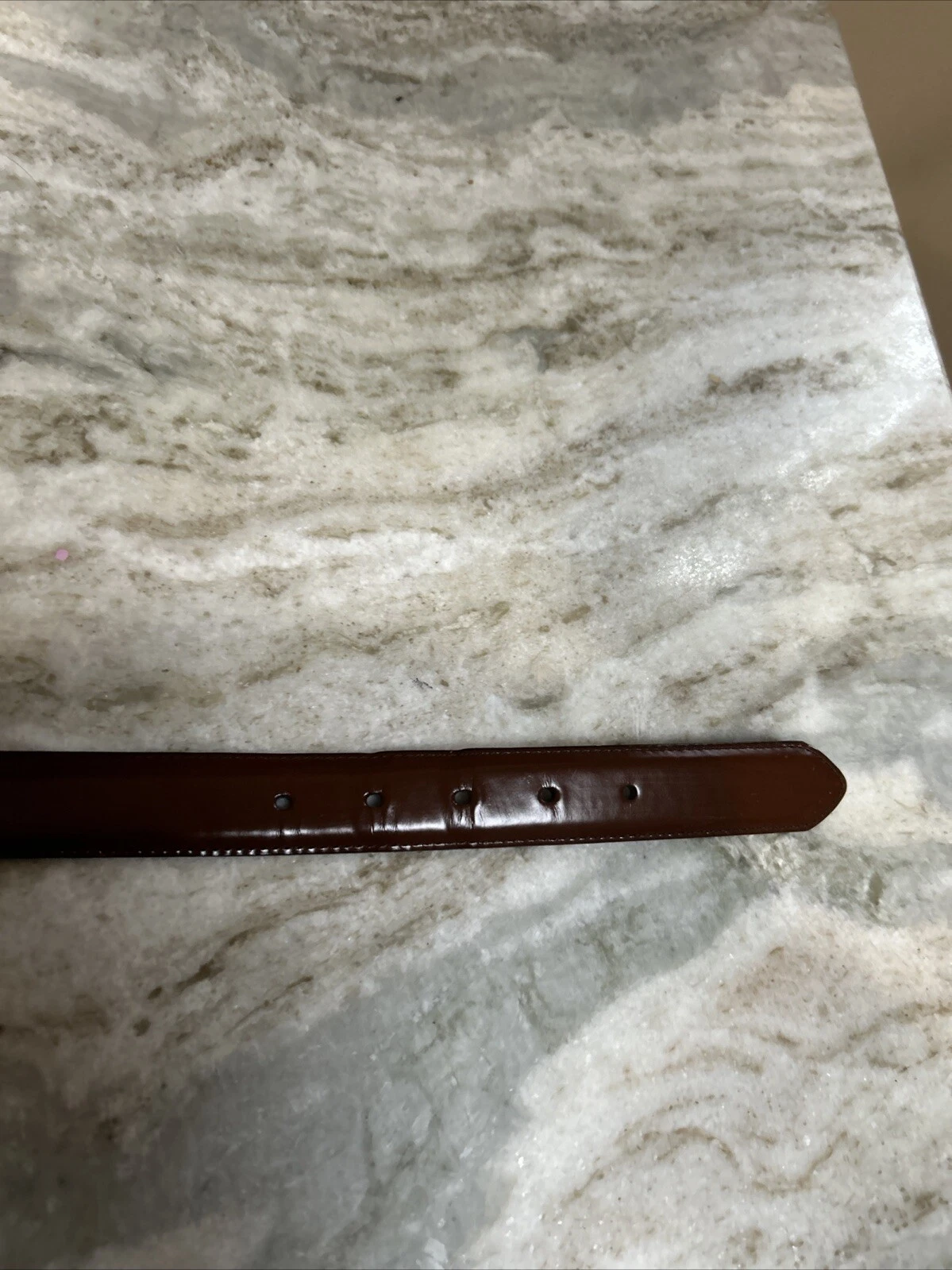 Cintura Coach 34 pelle bovina marrone 3921 fibbia ottone massiccio cintura elegante uomo