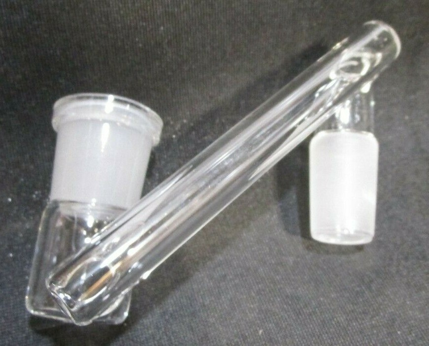 Adaptateur Drop Down En Verre Bleu Cobalt 19mm - Modèle 19F-19M DD - Neuf
