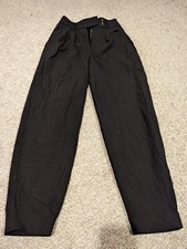 Babaton Atelier Women Black Career Pants Tapered Hem Size 0 Aritzia