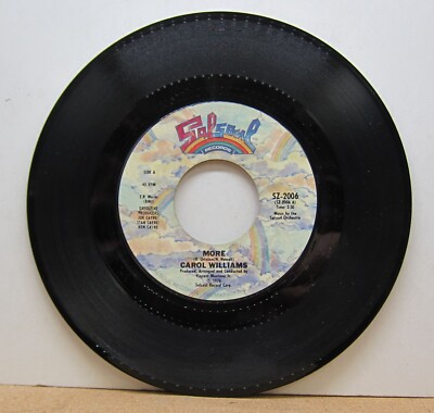 Carol Williams - More & More of More - Sal Soul 45 RPM  1976