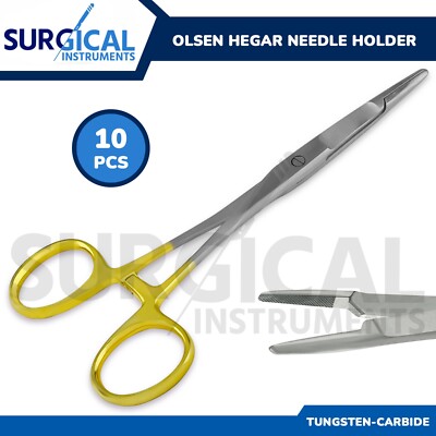 10 Stck. T/C Olsen Hegar Nadelhalter chirurgische Instrumente 6,50 Zoll deutsche Qualität