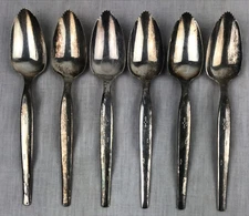 Wm Rogers Mfg International Silver GRAPEFRUIT Spoons Set of 6 