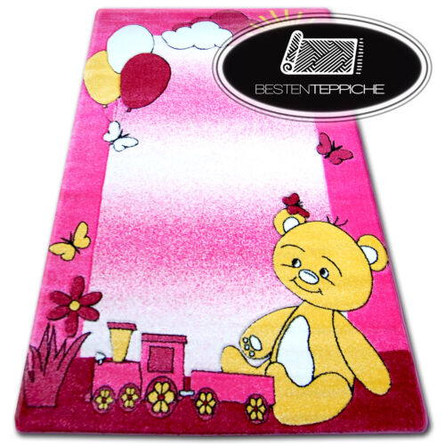 Moderne und billige Teppiche für Kinder happy rosa TRAGEN - 6 Größen - Bild 1 von 6