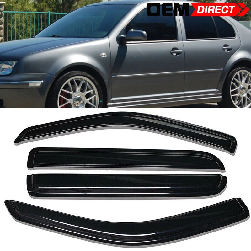 Glossy Piano Black Mirror Covers & Door Handle Trims – Fit VW Jetta MK4 Sedan 1999-2005