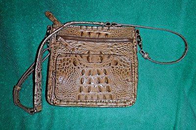 Brahmin Crocodile Pattern Tan & Cream Women\'s Bag Set Brahmin | Bags | Brahmin Tan And Cream Crocodile Embossed  main image 3