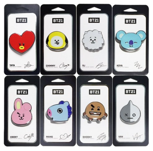 BTS BT21 Official Phone Holder| bt21 Griptok + FREE GIFT | eBay