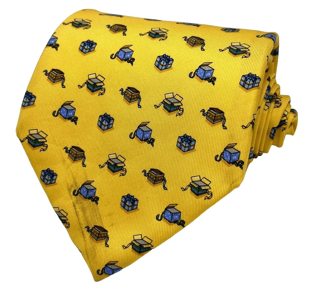 Lazos geométrico Salvatore Ferragamo Multicolor para hombres